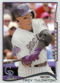 2014 Topps - Clear #25 Troy Tulowitzki Front