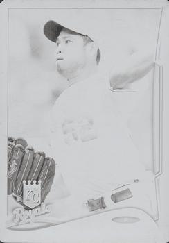 2014 Topps - Printing Plates Black #151 Bruce Chen Front