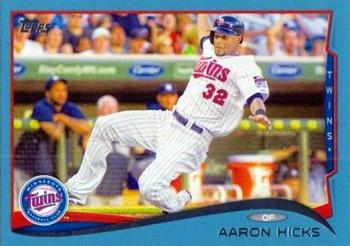 2014 Topps - Blue #12 Aaron Hicks Front