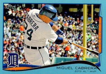 2014 Topps - Blue #335 Miguel Cabrera Front