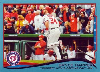 2014 Topps - Blue #390 Bryce Harper Front