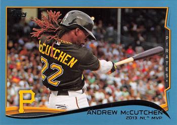 2014 Topps - Blue #452 Andrew McCutchen Front
