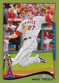 2014 Topps - Green #1 Mike Trout Front