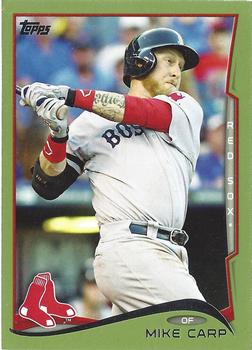 2014 Topps - Green #11 Mike Carp Front