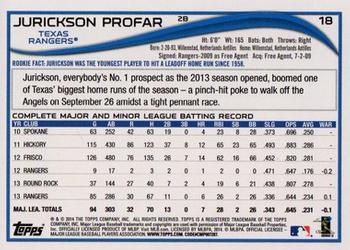 2014 Topps - Green #18 Jurickson Profar Back