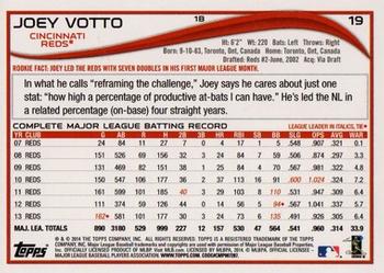 2014 Topps - Green #19 Joey Votto Back