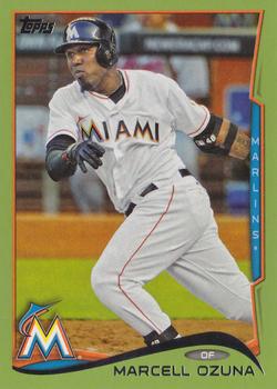 2014 Topps - Green #70 Marcell Ozuna Front
