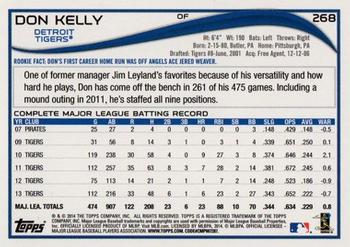 2014 Topps - Green #268 Don Kelly Back