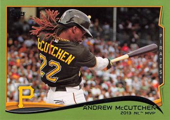 2014 Topps - Green #452 Andrew McCutchen Front