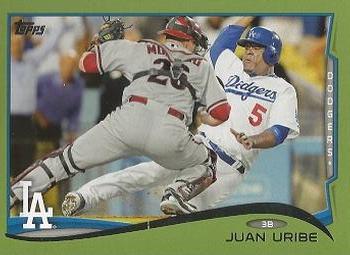 2014 Topps - Green #596 Juan Uribe Front