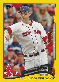 2014 Topps - Yellow #136 Will Middlebrooks Front