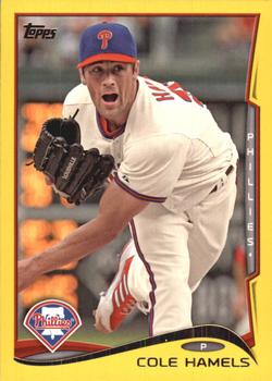 2014 Topps - Yellow #196 Cole Hamels Front
