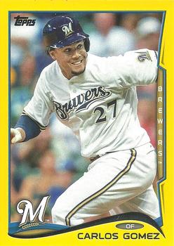 2014 Topps - Yellow #302 Carlos Gomez Front