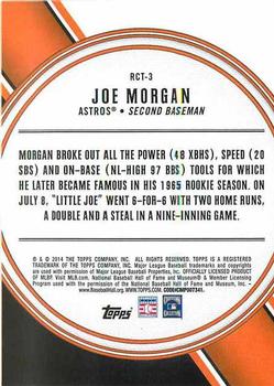 2014 Topps - All Rookie Cup #RCT-3 Joe Morgan Back