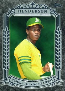 2014 Topps - Before They Were Great #BG-8 Rickey Henderson Front