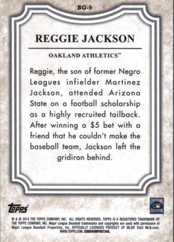 2014 Topps - Before They Were Great #BG-9 Reggie Jackson Back