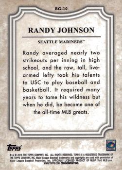 2014 Topps - Before They Were Great #BG-10 Randy Johnson Back