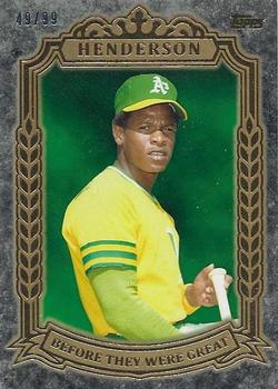 2014 Topps - Before They Were Great Gold #BG-8 Rickey Henderson Front