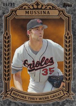 2014 Topps - Before They Were Great Gold #BG-16 Mike Mussina Front