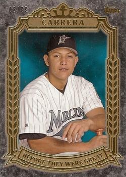 2014 Topps - Before They Were Great Gold #BG-29 Miguel Cabrera Front