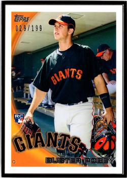 2014 Topps - Rookie Reprints Framed Black #2 Buster Posey Front
