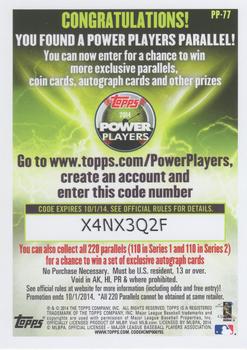 2014 Topps - Power Players #PP-77 Derek Jeter Back