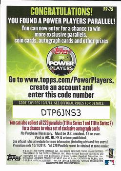 2014 Topps - Power Players #PP-79 Shane Victorino Back