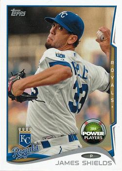 2014 Topps - Power Players #PP-95 James Shields Front
