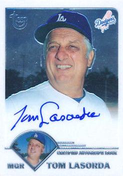 2003 Topps Retired Signature Edition - Autographs #TA-TL Tommy Lasorda Front