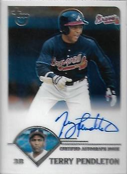 2003 Topps Retired Signature Edition - Autographs #TA-TPE Terry Pendleton Front