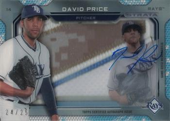2014 Topps - Strata Autograph Relics #SSR-DPR David Price Front