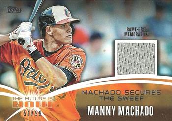 2014 Topps - The Future is Now Relics #FNR-MM2 Manny Machado Front