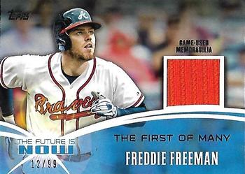 2014 Topps - The Future is Now Relics #FNR-FF1 Freddie Freeman Front