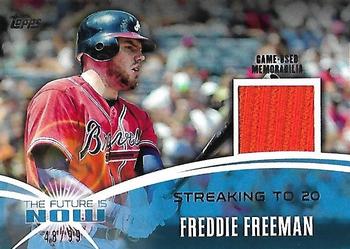 2014 Topps - The Future is Now Relics #FNR-FF2 Freddie Freeman Front