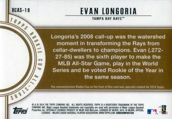 2014 Topps - Rookie Cup All-Stars Commemorative #RCAS-19 Evan Longoria Back