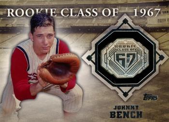 2014 Topps - Class Rings Silver #CR-32 Johnny Bench Front