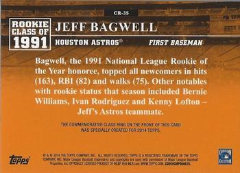 2014 Topps - Class Rings Gold #CR-35 Jeff Bagwell Back