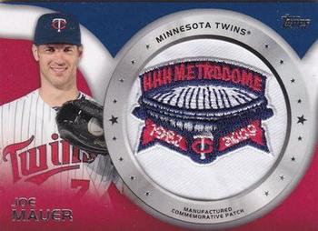 2014 Topps - Commemorative Patches #CP-8 Joe Mauer Front