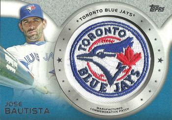 2014 Topps - Commemorative Patches #CP-14 Jose Bautista Front