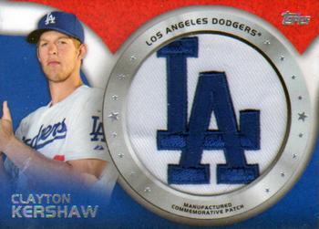 2014 Topps - Commemorative Patches #CP-18 Clayton Kershaw Front