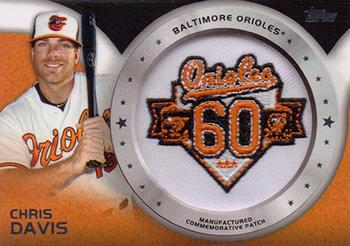 2014 Topps - Commemorative Patches #CP-26 Chris Davis Front