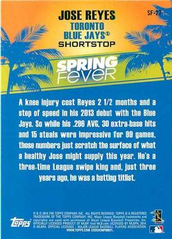 2014 Topps - Spring Fever #SF-27 Jose Reyes Back