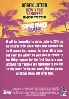 2014 Topps - Spring Fever #SF-50 Derek Jeter Back