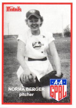 1995 Fritsch AAGPBL Series 1 #22 Norma Berger Front