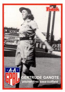 1995 Fritsch AAGPBL Series 1 #68 Gertrude Ganote Front