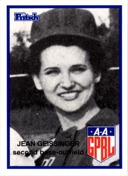 1995 Fritsch AAGPBL Series 1 #71 Jean Geissinger Front
