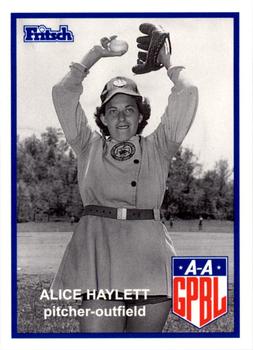 1995 Fritsch AAGPBL Series 1 #78 Alice Haylett Front