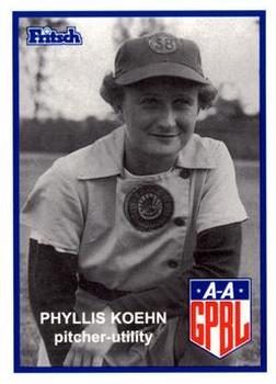 1995 Fritsch AAGPBL Series 1 #102 Phyllis Koehn Front