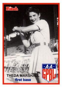 1995 Fritsch AAGPBL Series 1 #123 Theda Marshall Front