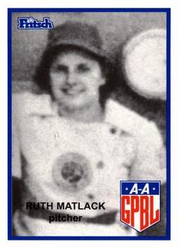 1995 Fritsch AAGPBL Series 1 #124 Ruth Matlack Front